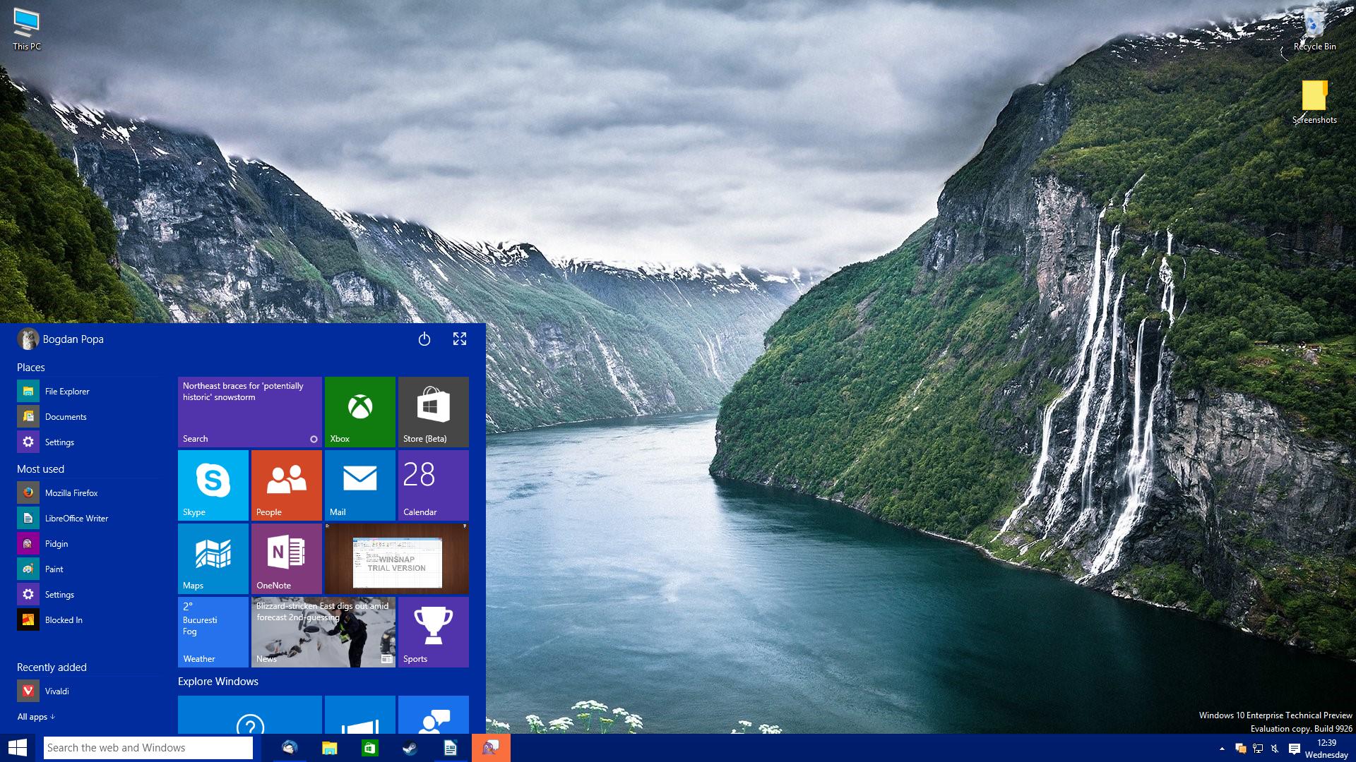 Windows 10 ltcs. Виндовс 10. Рабочий стол Windows 10. Изображения на рабочий стол Windows. Фото Windows.