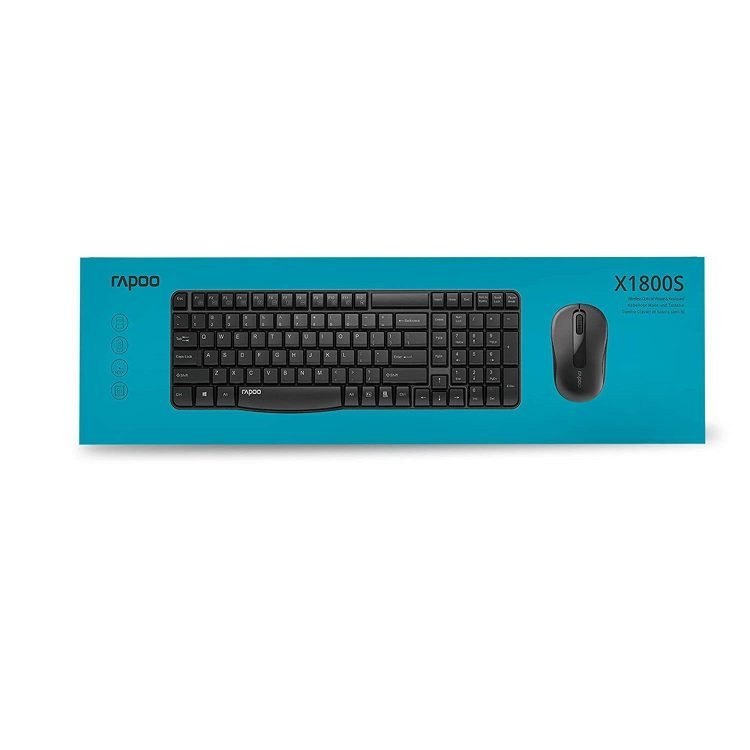Wireless Keyboard and mouse combo Rapoo X1800S
